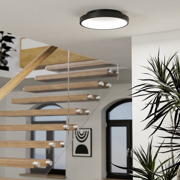 EGLO connect Smart-LED plafondlamp Loretello-Z, rond, wit